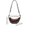 Retro Dumpling Shoulder Bag Pu Leather Women's Handbag Fashionable Croissant Crossbody Bag  Girls