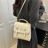 Fashion Small Backpack Autumn New Niche Design College Style Portable Small Square Bag Travel Bag