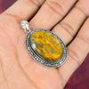 Bumblebee Jasper Pendant, 925 Solid Sterling Silver Gemstone Jewelry, Handmade Pendant, For Mother Day