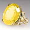 European Fashion Zircon Alloy Diamond Ring – High-End Light Luxury Style