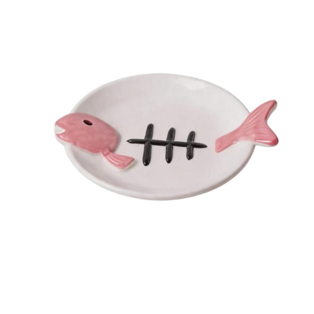Ceramic Pet Food Water Bowl Cute Raised Pet Feeder Easy To Clean Pet Food Dispenser Pet Supplies