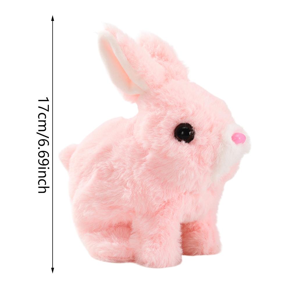 Easter Bunny Toy Plush Rabbit Easter Electronic Interactive Toy Bunnies Can Walk and Talk with Sounds and Movements for Gift