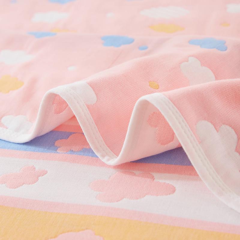Soft Pure Cotton Gauze Quilt: Baby Swaddle, Stroller & Sofa Blanket