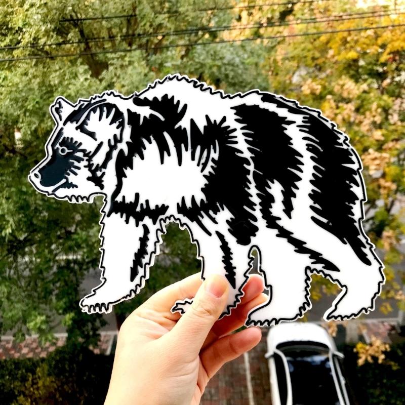 Large Bear Shaped Resin Moulds Halloween Yard Decorations Bear Silicone Moulds Party Home Wall Ornaments Casting Gadget