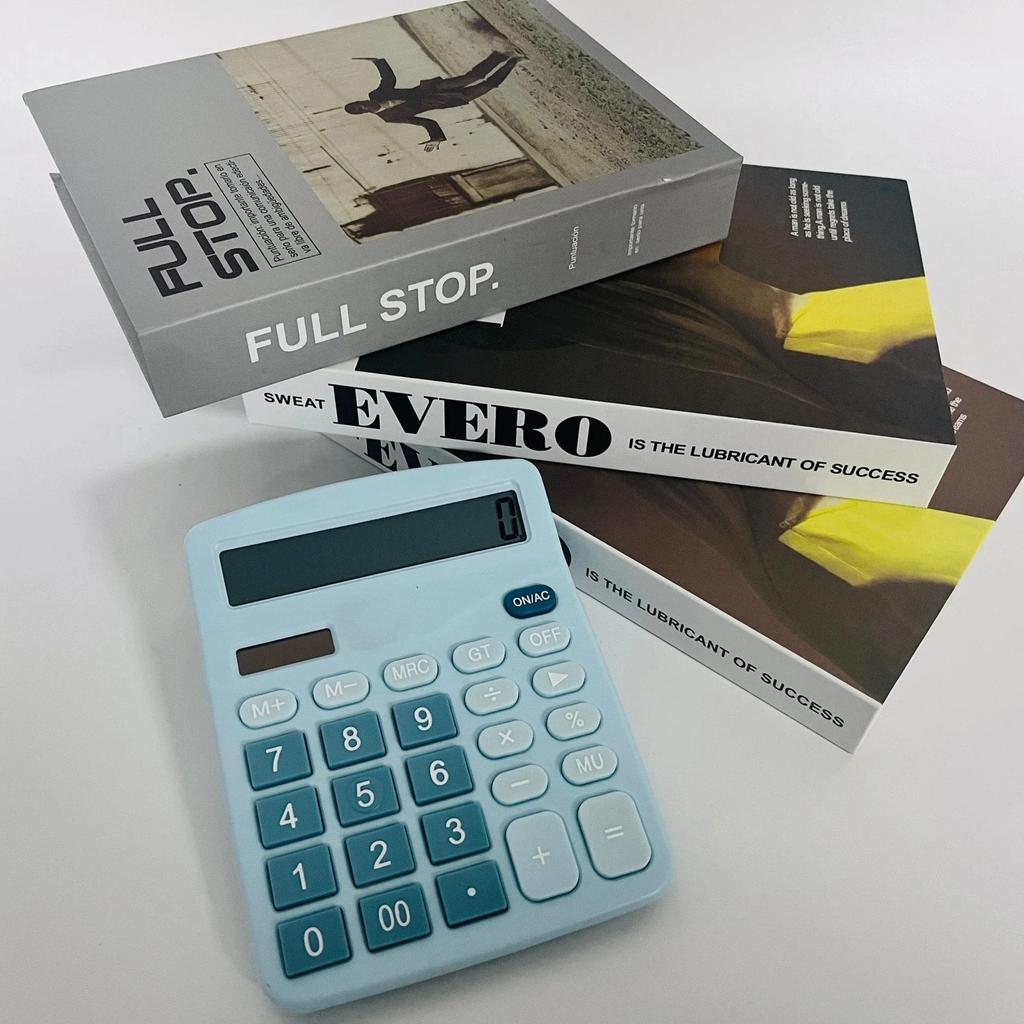 Calculator big button click, desktop calculator, 12-bit sensitive button, calculator office school