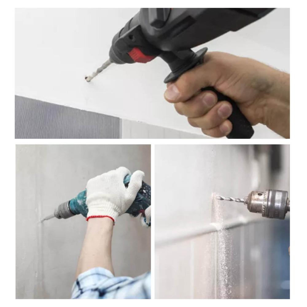 5pcs Self Centering Impact Drill Bit SDS-plus Masonry Drill Bit Carbide Tip Drill Bit  For Concrete