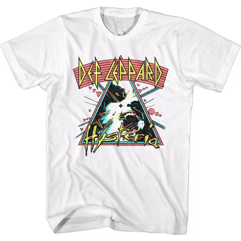 2026 Hard Rock Band Def Leppard Grafica Stampa Poster Classico Magliette Uomo Donna Moda Accessori Magliette Casual Top Oversize