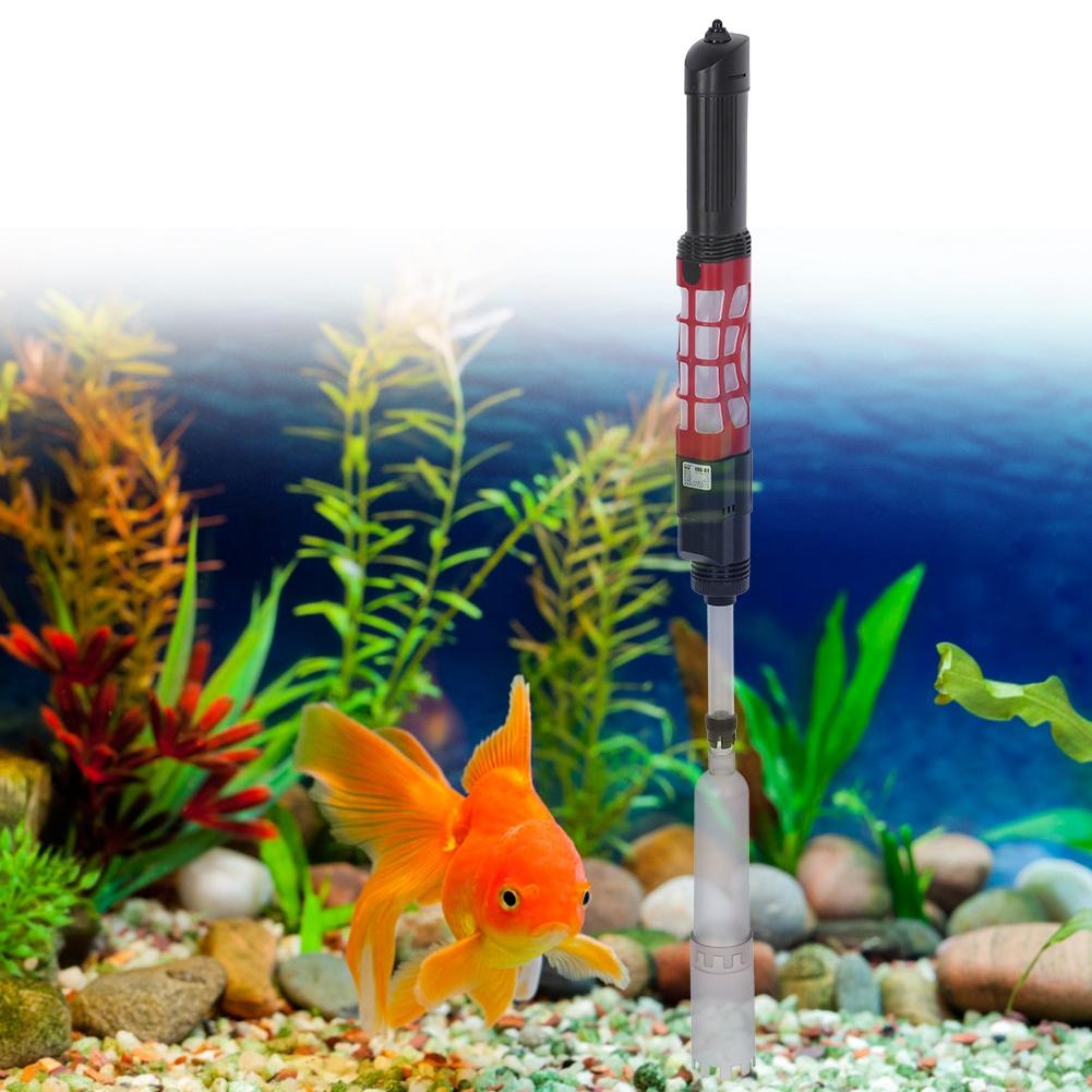 -01 Plugging In Automatic Electric Aquarium Water Changer Fish Droppings Sludge Extractor Gravel Cleaner