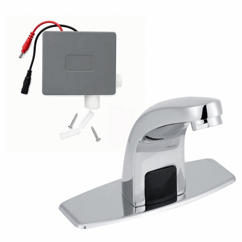 Battery Operated Infrared Faucet PVD Plating Automatic  Faucet  Bathroom Sink