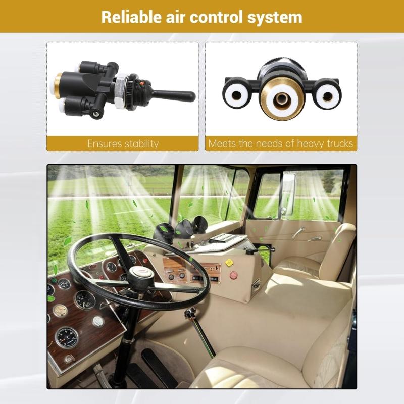 Automotive Electric Switches Air Window Toggle Valves Switches 1/4Inch 818-0007-000 for Peterbilt 379 Truck