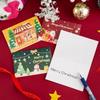 10/80/100Pcs Merry Christmas Card Xmas Birthday Party Gift Card Cute Cartoon Half-Folded Card Blessing Message Card