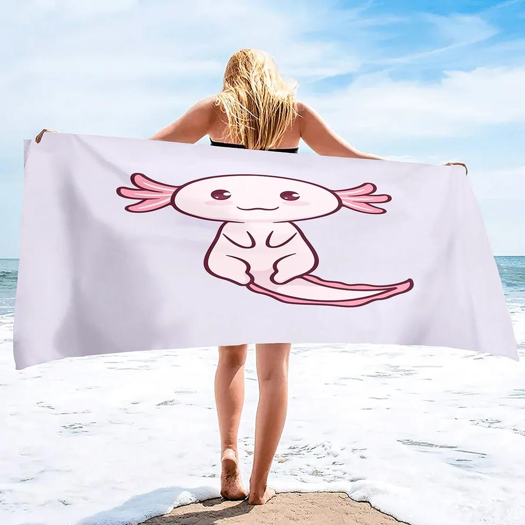 Salamander Beach Towel Oversized,Microfiber Beach Towel,Super Absorbent Sand Free Newt Cool Swim Beach Towels for Reptile Lovers