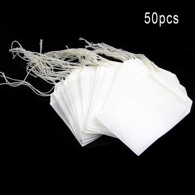 Leere Teebeutel String Heat Seal Filterpapier Kräuter lose Teebeutel weiß 50 Stück/Set