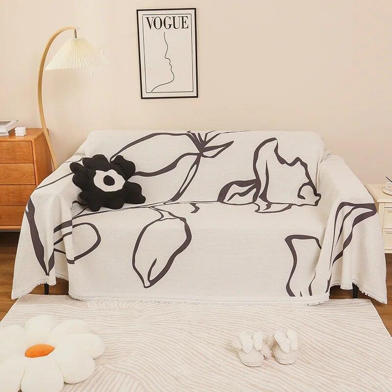 INS Ręcznik do włosów Sandstorm Prosty koc z poduszką na sofę All Inclusive Uniwersalny pokrowiec Cztery pory roku Uniwersalny pokrowiec na sofę