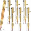 BHBL Set of 6 Slim Pens, Multi-Color Wooden Swivel Pen Set with Refill Shaft Bolt-On Ballpoint Pen for DIY Wooden Swivel