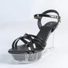 Versatile Wedge Heel Sandals Women's Summer New Sexy Crystal Transparent High Heels Heel Wedge Heel Sandals