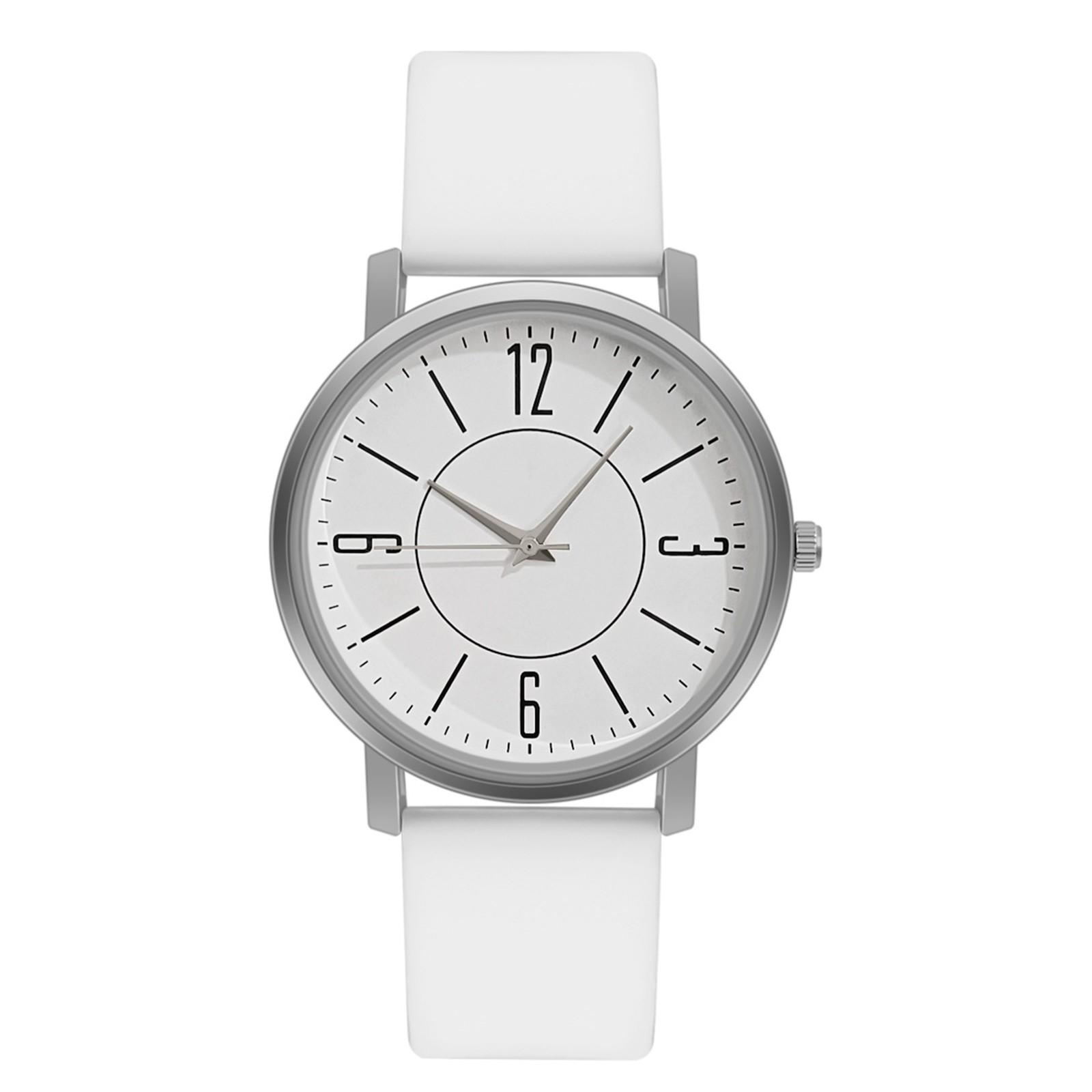 

Quartz Wristwatch for Adults with Silicone Band Minimalist Design Round Dial Analog Display Suitable for Casual and Daily Wear One Size
