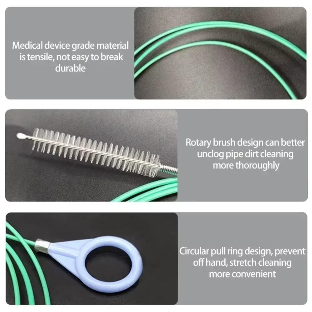 Long Hoses Drain Hole Clog Brush Universal Spiral Cleaning Brush Auto Maintenance