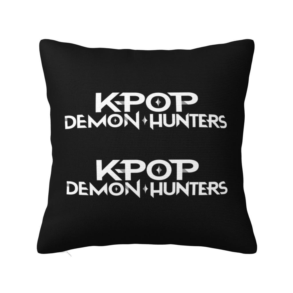 Huntrix Saja Boys Kpop Demon Hunters Square Pillow Cases Cushion Cover Novelty Polyester Decorative Pillowcover For Seat 45*45Cm