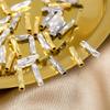 50Pcs Spacer Bead Diy Findings 2X8Mm Tube Beads For Jewelry Making Gold Plated Beads Separators For Bracelets Accessories