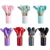 12-Piece Non-Stick Silicone Kitchen Utensil Set with Wooden Handles - High-Temperature Resistant Spoons and Spatulas