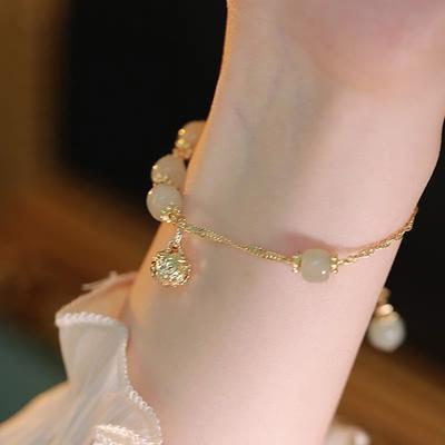 Niche Deign Girlfriend National Tyle Gold Ilk Bell Pendant Bracelet Bracelet Pecial Gift