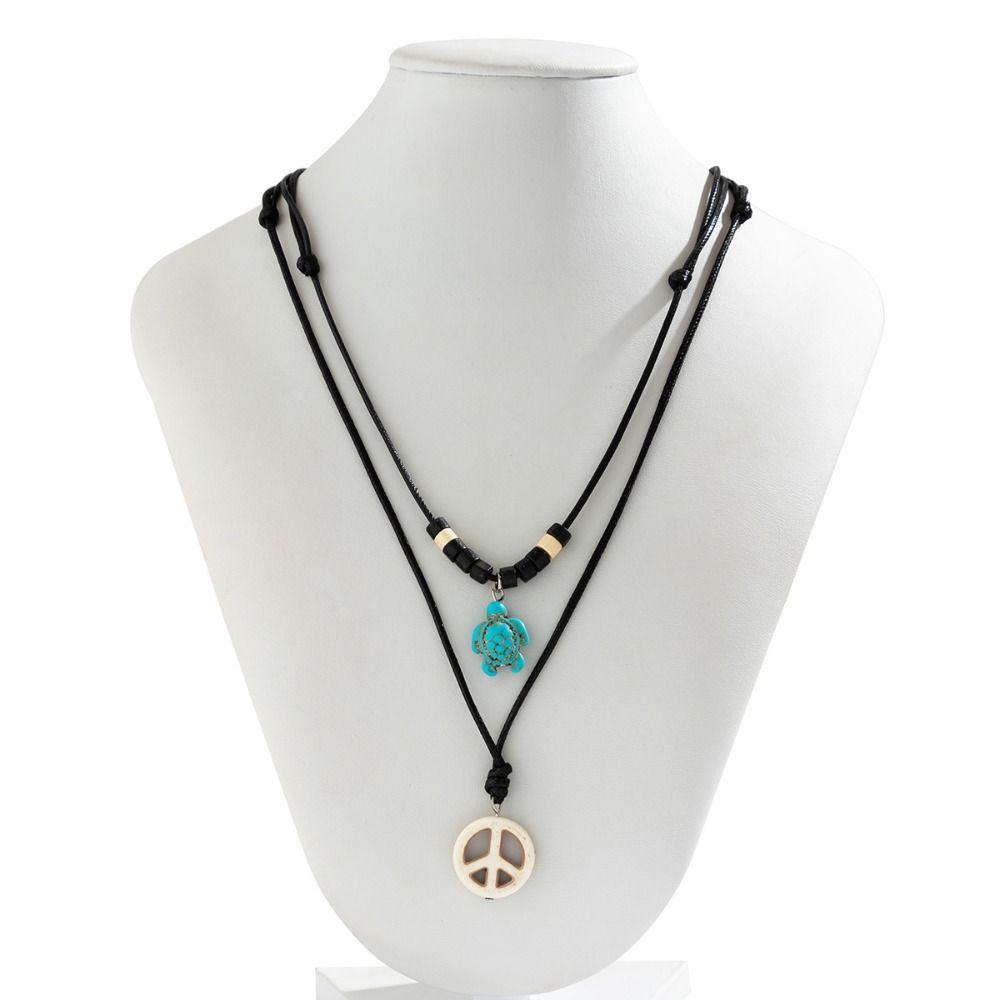 Shell Conch Shell Necklace Boho Style Bohemia Beads Chain Choker Sea Turtle Beach Choker  Summer