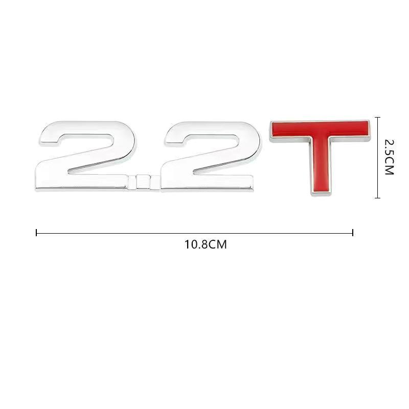 Auto 3D Metall 1.3T 1.4T 1.5T 2.0T 2.4T 2.8T 1.6T 1.8T 2.2T 2.5T 3.0T Logo TURBO Emblem Plakette Aufkleber Heckaufkleber Für Toyota Honda