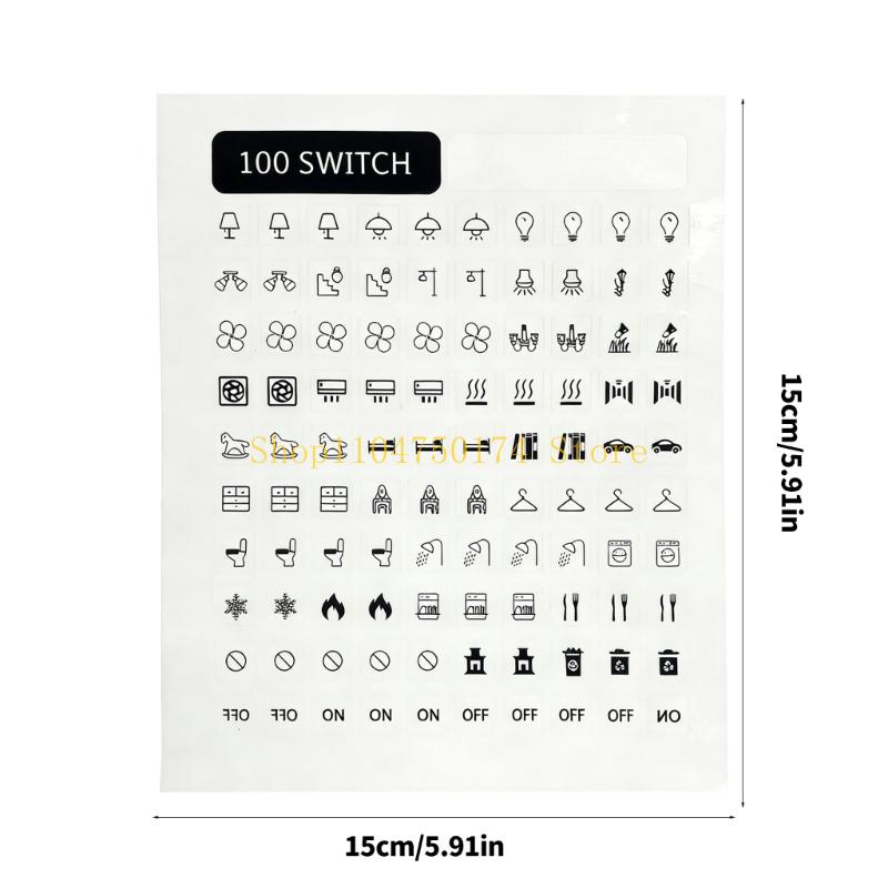 100Pcs Light Switchs Labels Sticker Adhesive Switchs Panel Label Decal for Home top sale
