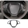 Car Steering Wheel Cover Molding Cover Trims Accessories Compatible for Chevrolet Corvette C7 2014-2019 Carbon Fiber Look Steering Wheel Accessories