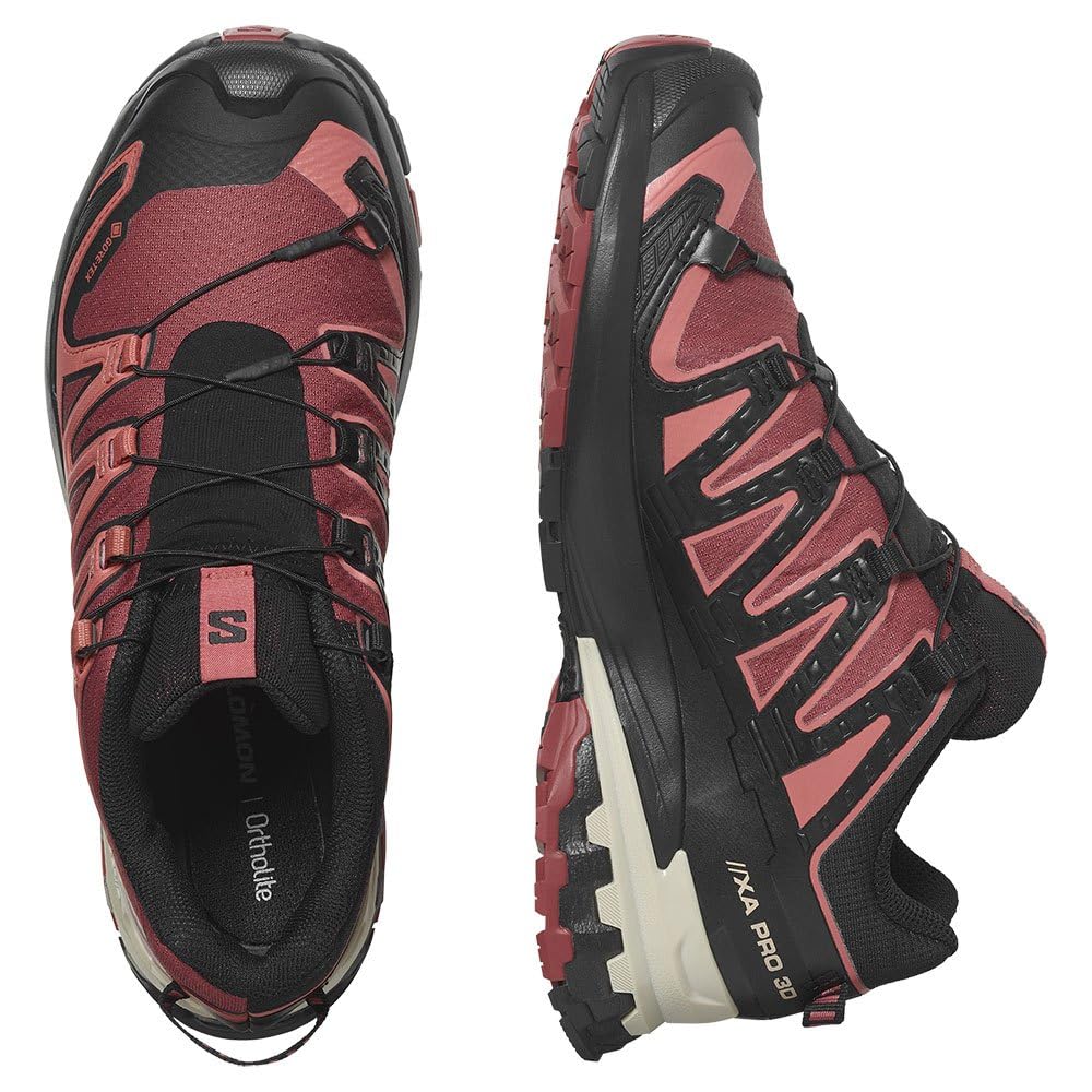 Salomon XA Pro 3D V9 GTX Women's 471191 Cow Hide/Black/Faded Rose 23.5 Cm
