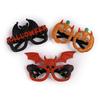 1 Stück Halloween Kürbis Brille Fledermaus Totenkopf Foto Requisiten für Kinder Party Glitzer Filz Plastik Kostüm Deko