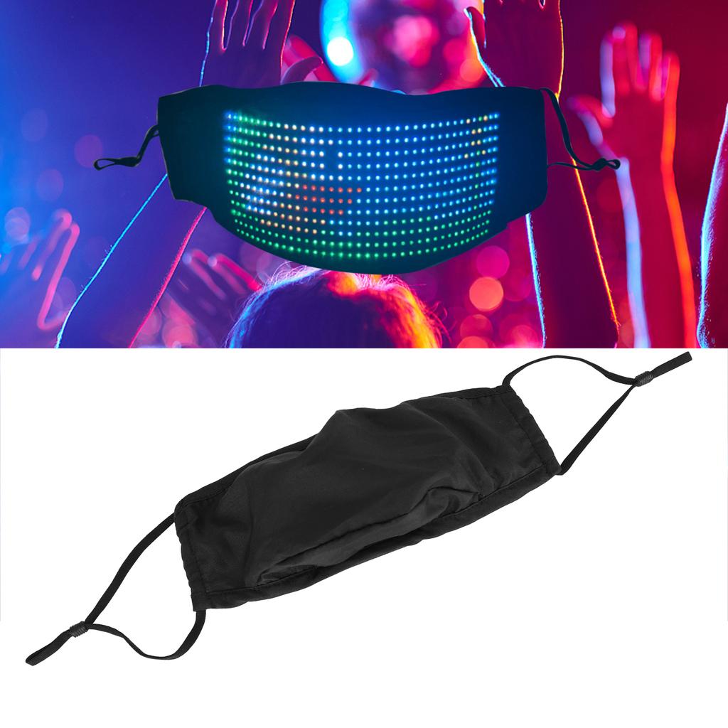 LED Full Color Luminous Cover Custom Animation Editing Party Bar Dance Props USB Charging