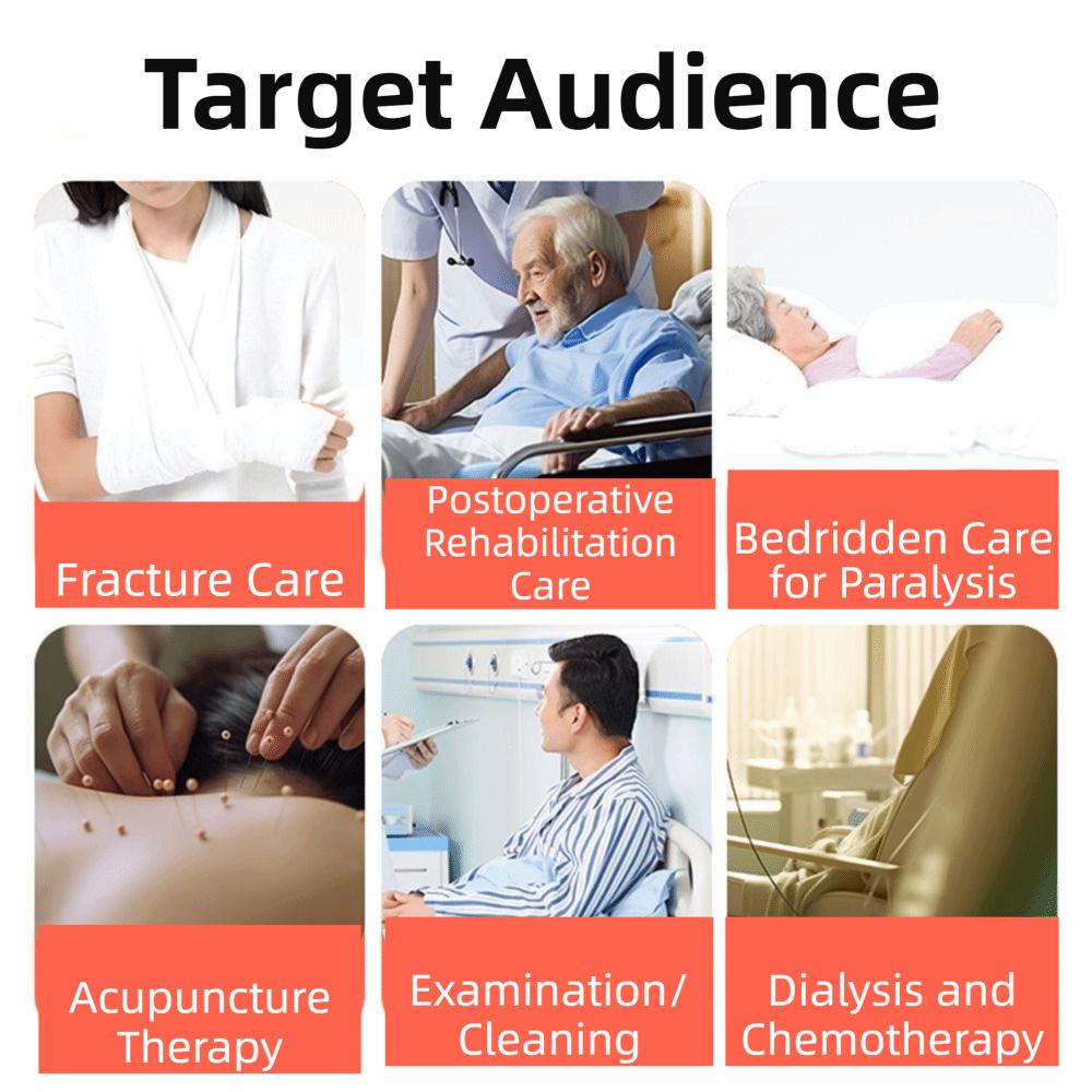 Convenient Bedridden Elderly Care Clothing Side Snap Button Tops Postoperative Recovery