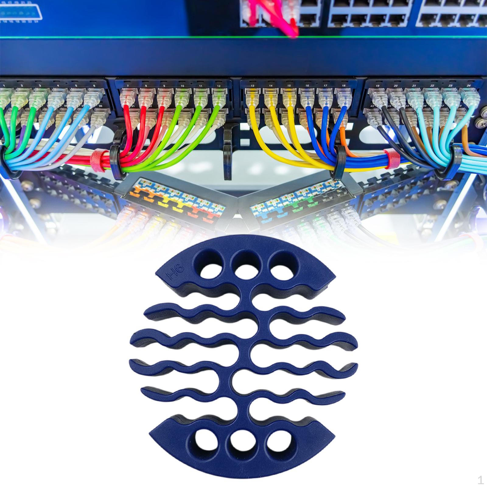 

Інструмент для прокладання кабелів для органайзера дротів категорії 6 діаметром 3 дюйми синій