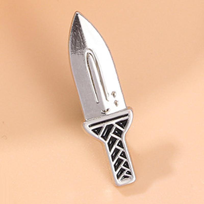 

Интересный маленький нож-кинжал фиксированный пряжка брошь одежда антибликовая булавка на воротник значок