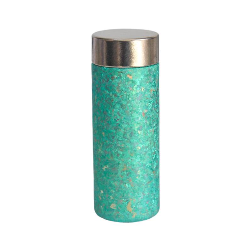 MRSIKEY Portable Mini Double-Layer Titanium Insulated Water Bottle