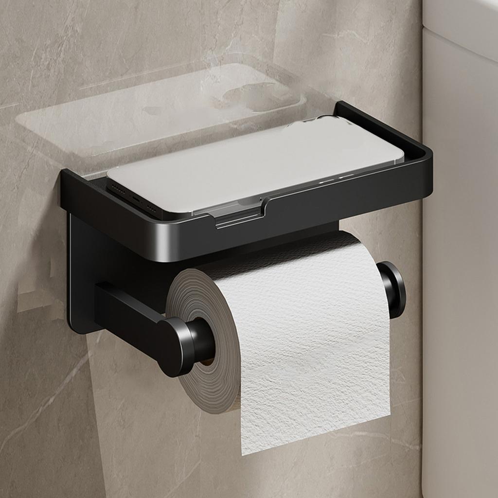 Toilet Paper Holder Aluminum Storage Rack Kitchen Towel Placement Of Seasoning Bottles Bathroom Wall Roll Of Paper Phone Storage