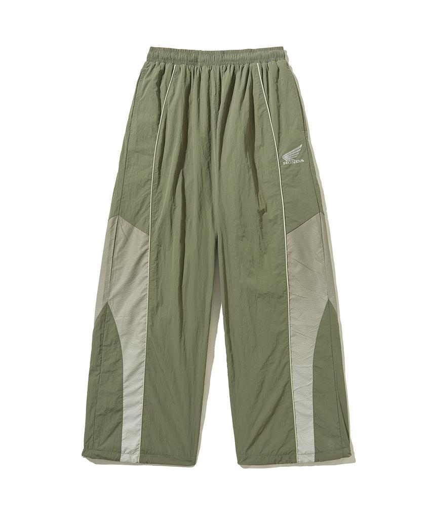 PHYPS MOTORCYCLE Speed Track Solid Nylon Pants Khaki