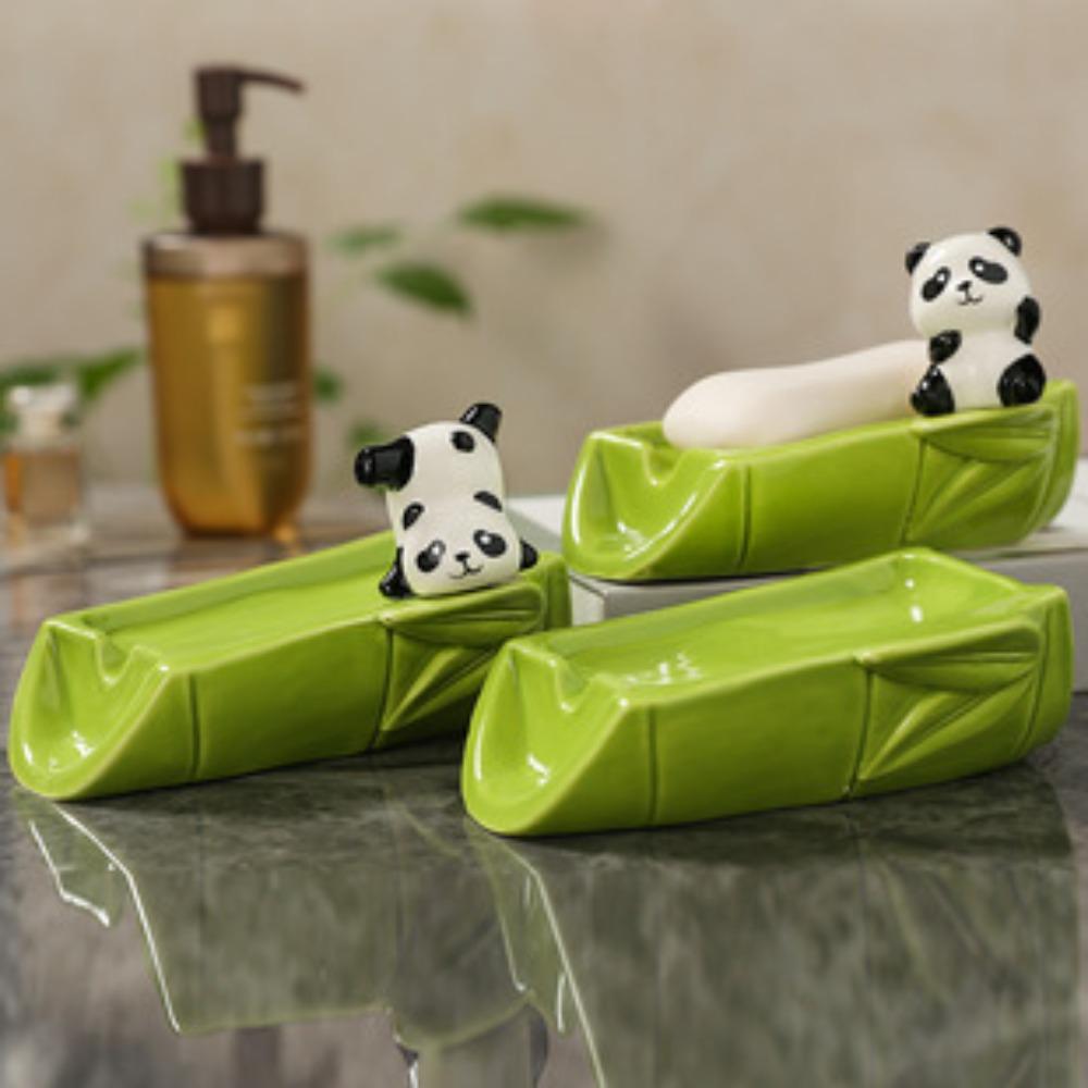 Ceramic soap box creative cute bathroom household soap dish holder anti-water sink soap box
