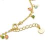 Bracelet - LUXENTER - Lok - 925 Sterling Silver - Green Crystal - 18k Yellow Gold Finish