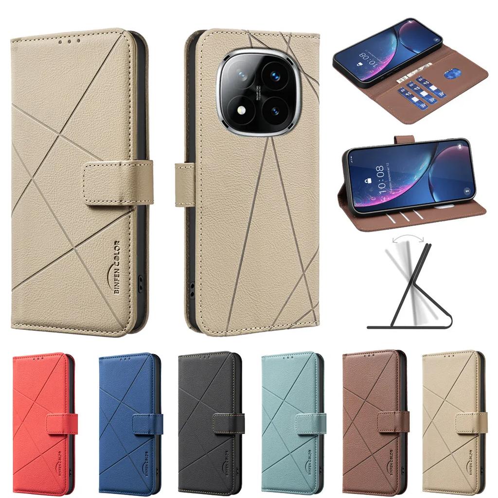 Wallet With Card Slot Kickstand Flip Case For Redmi Note 14 Pro Plus 5G Note 14 Pro 5G Note 14 Pro 4G Note 14 5G Note 14 4G