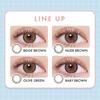 CANNA ROZE Beige Brown Colored Contact Lenses [10 lenses per box] Available with or without prescription, 1-day contact lenses (Beige Brown/-3.75)