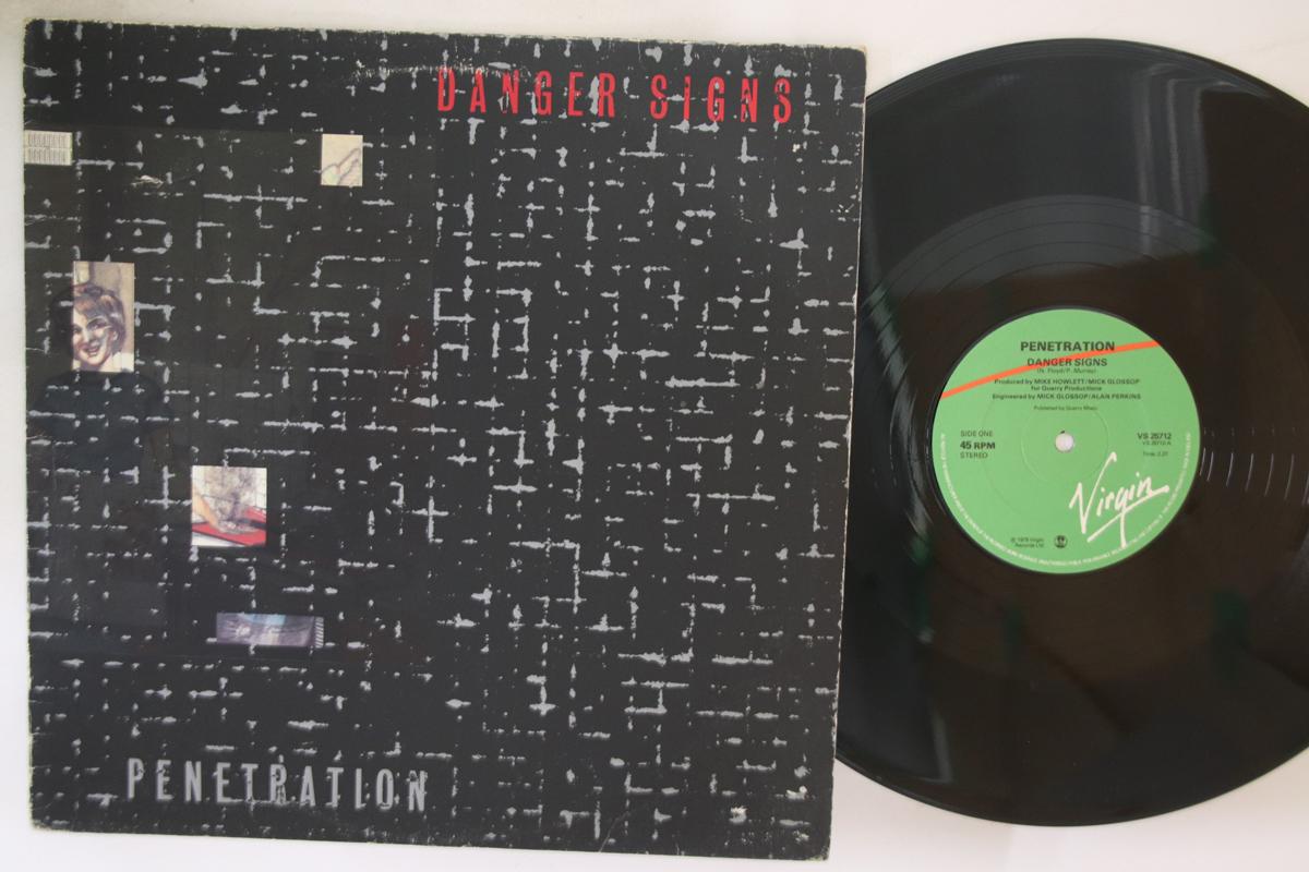 

12inch Record PENETRATION - Danger Signs VS25712 VIRGIN 1979 UK Rock Used