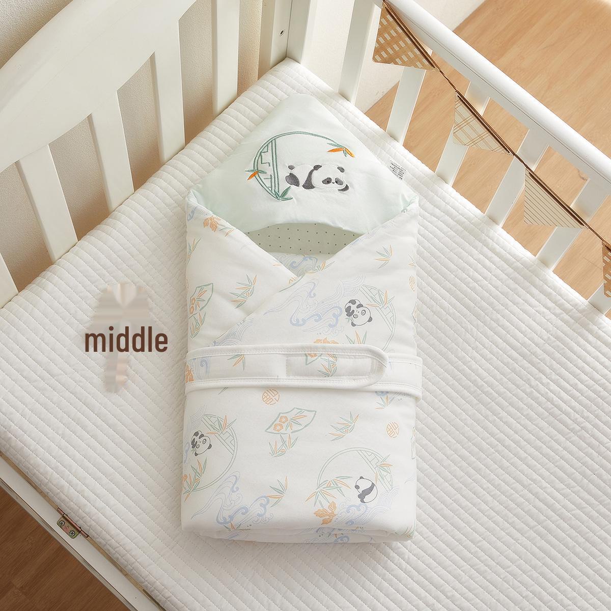 

Стеганое детское одеяло из чистого хлопка плотностью 120 г для новорожденных - толстое теплое одеяло для осени и зимы. 90x90 cm