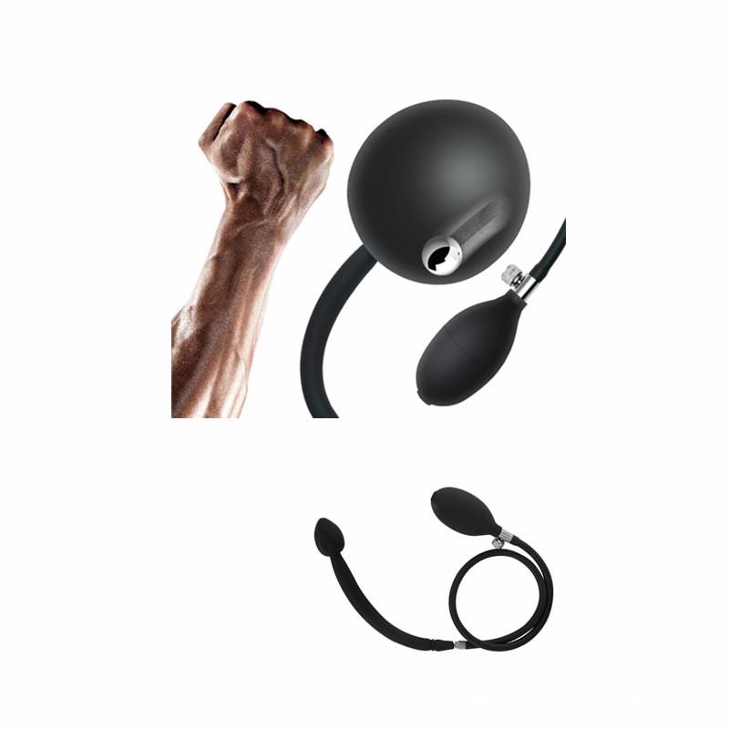 Double Beads Vibration Inflatable Butt Plug Anal Beads Horseshoe Ring Anal Dilator Masturbation Device Adult Sex Product