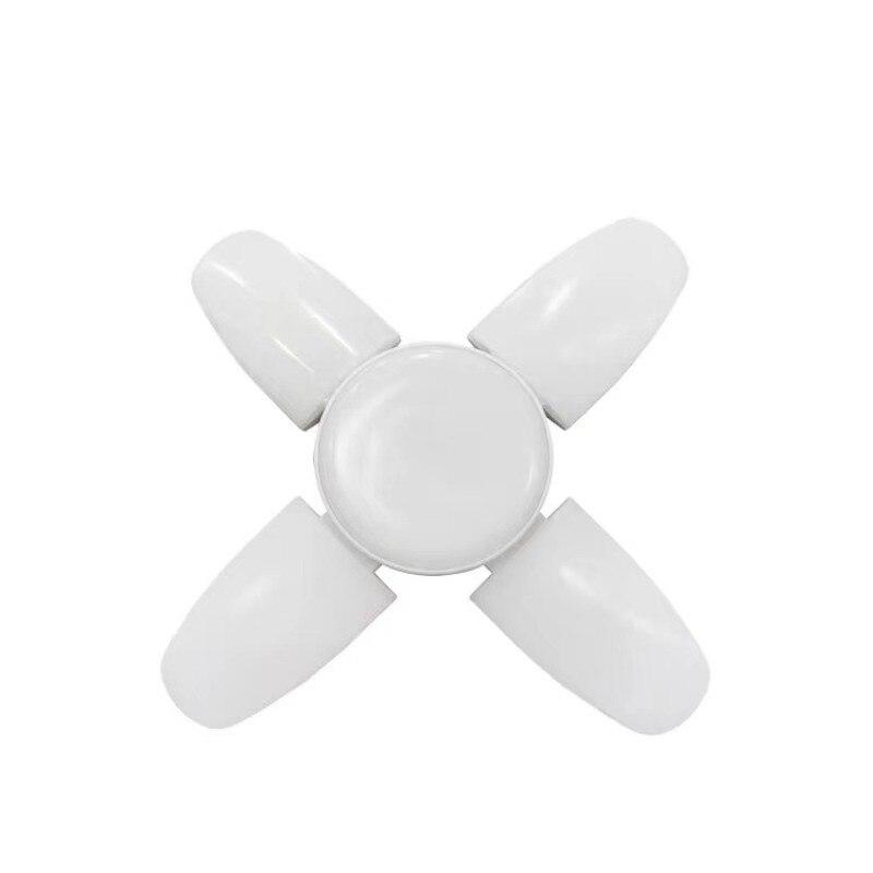E27 LED Bulb Fan Blade Timing Lamp AC85-265V/220V Foldable Light Bulbs For Home Ceiling Light With Remote Controller White/Warm