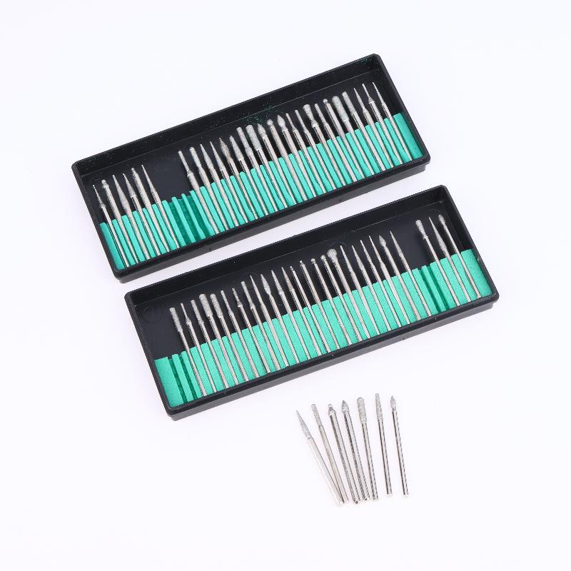 1Set  For Woodworking Engraving Carving Polishing Drill Bit Rotary Tool Set Diamond Grinding Head Wear-resistant Drill Bit Set