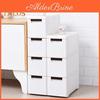Storage Cabinet Drawer With Invisible Wheels Stackable Design Large Capacity Easy To Pullout Rolling Organizer Cart