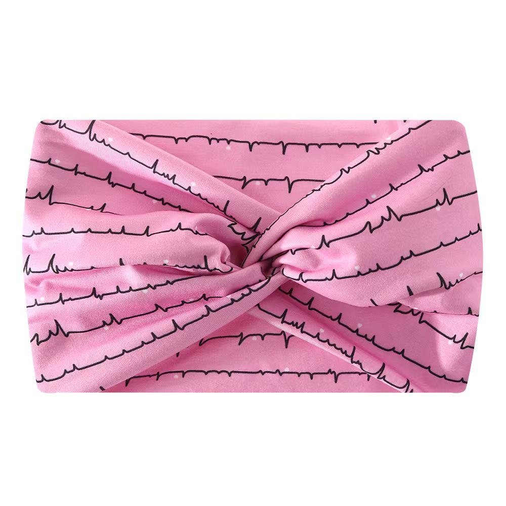 African Extra Wide Elastic Wrap Headband for Yoga and Sports